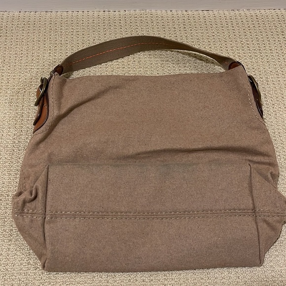 GAP brown flannel bucket bag - Picture 3 of 4